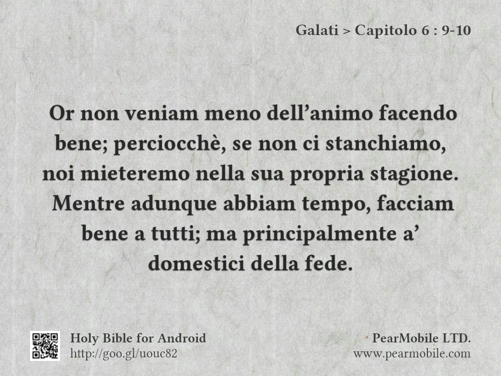 Galati, Capitolo 6:9-10